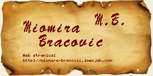 Miomira Bracović vizit kartica